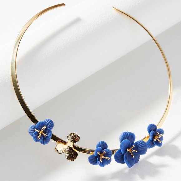 Anthropologie Jewelry - Anthropologie Lily Of The Valley Collar Necklace